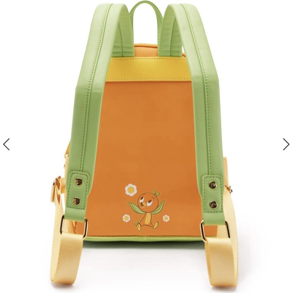 Disney Parks Orange Bird Corduroy Loungefly Backpack Pastel - NEW - Picture 2 of 4
